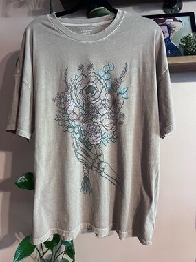 American Eagle Outfitters Logo Tee - Mauve
